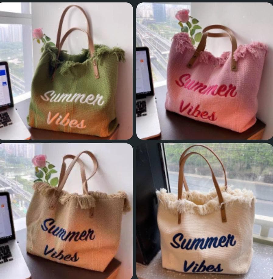 Large Capacity Tote Bag/Summer Vibes Bag